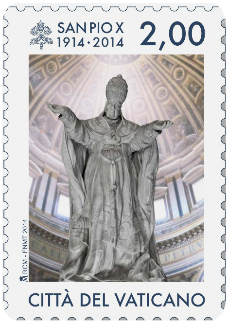 francobollo dedicato s San Pio x