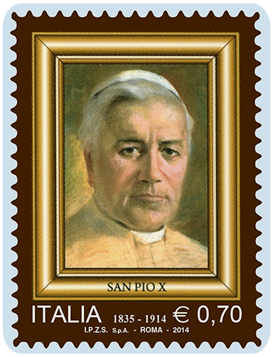 francobollo dedicato s San Pio x